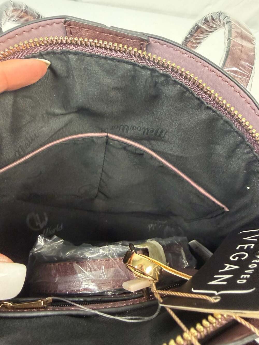 Mellow World Rory Dome Shoulder Bag in Dark Purple - Picture 14 of 14